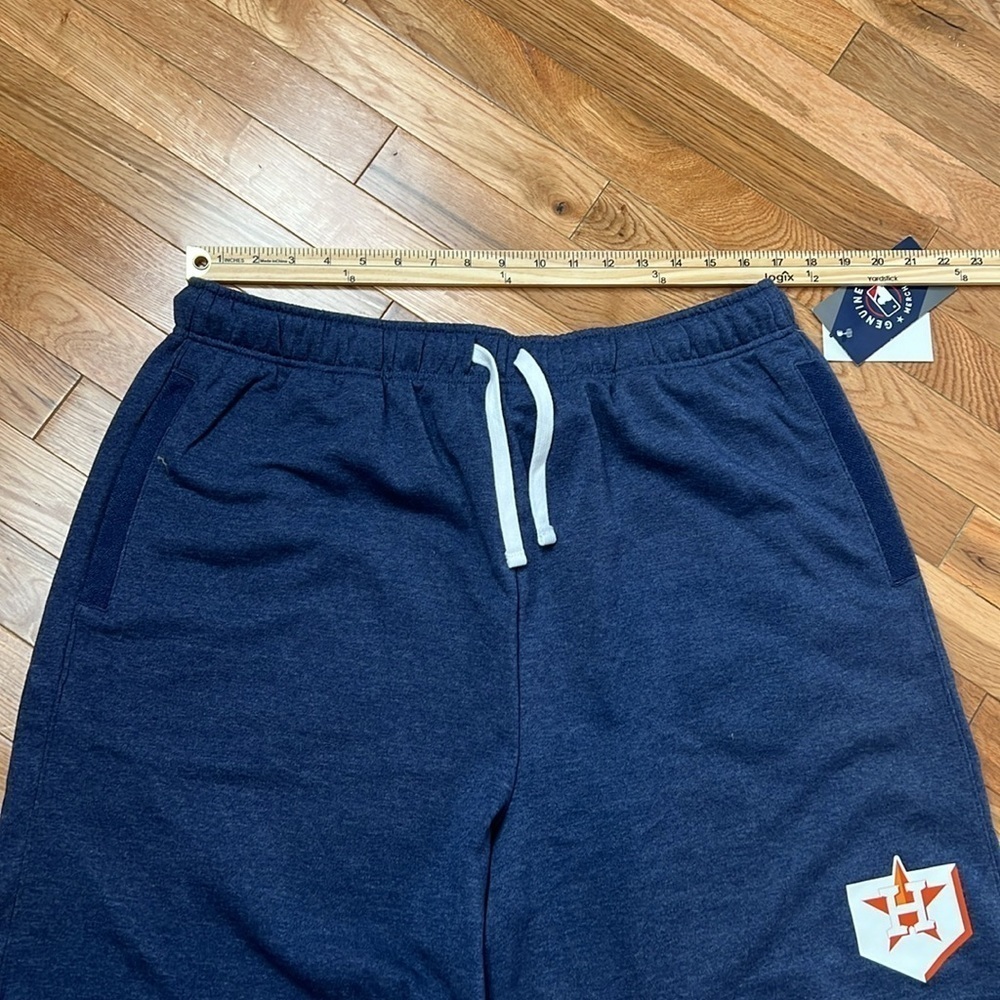 Majestic MLB Astros French Terry Shorts with Drawstring Blue NWT Size XXL - Picture 9 of 12